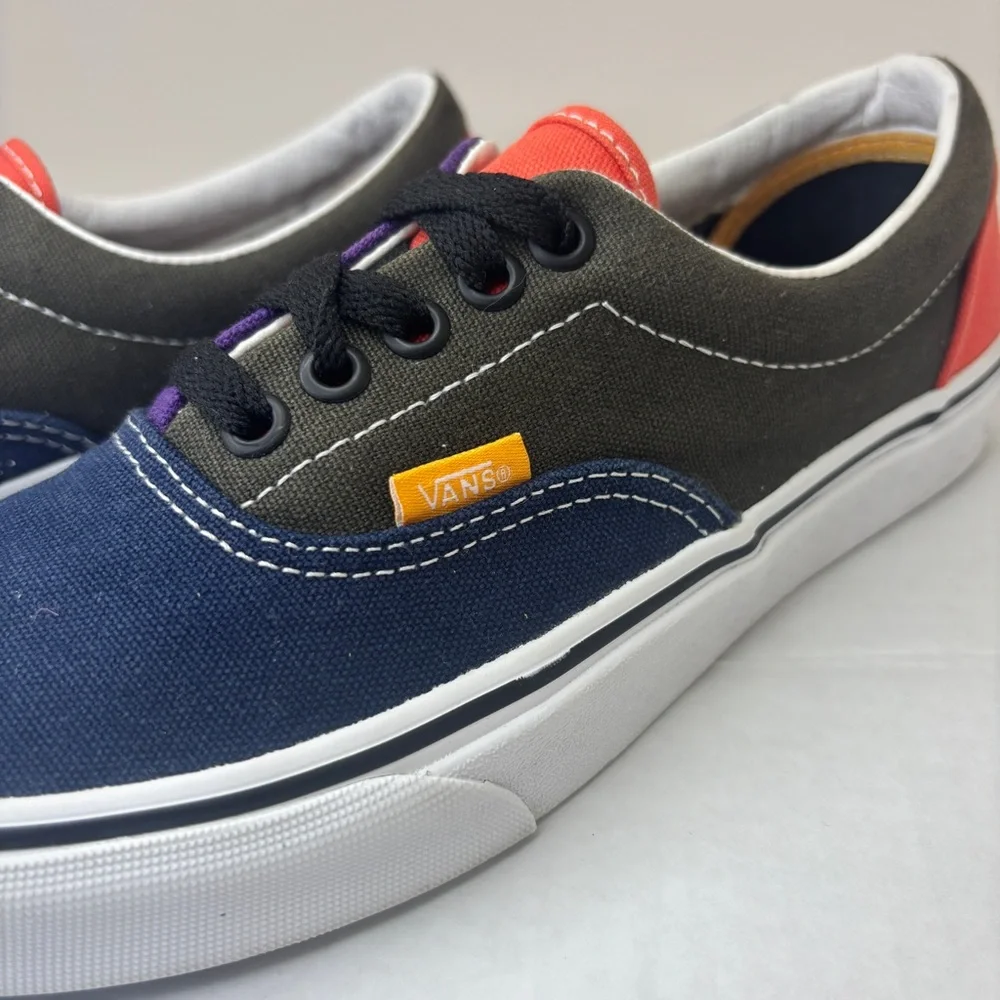 Vans Era Mix And Match Purple Black Green Low Top Skate Shoe Unisex W-8 M-6.5 🔥